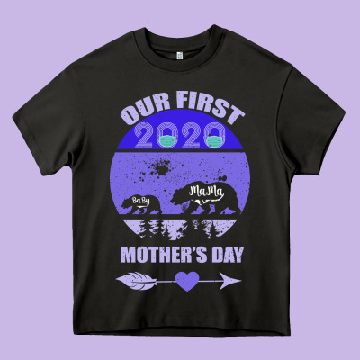 Our First Baby Mama Mother S Day Heavy Core Tee Designed By Bettercallsaul