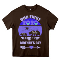 Chocolate Brown Our First Baby Mama Mother s Day Heavy Core Tee - Bettercallsaul