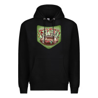 Black Christmas Pocket Premium Hoodie - CowhideDigitalArt