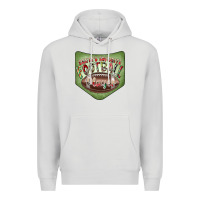 Dove Grey Christmas Pocket Premium Hoodie - CowhideDigitalArt