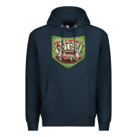 Navy Christmas Pocket Premium Hoodie - CowhideDigitalArt