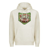 Oatmeal Heather Christmas Pocket Premium Hoodie - CowhideDigitalArt