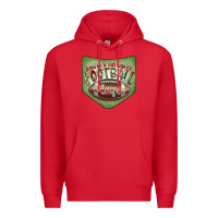 Red Christmas Pocket Premium Hoodie - CowhideDigitalArt