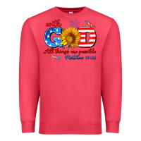 Cardinal with god all things are possible usa Premium Sweatshirt - AdoDesignShop