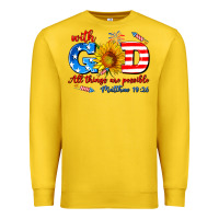 Lemon with god all things are possible usa Premium Sweatshirt - AdoDesignShop