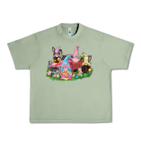 Oil Green Easter gnomies truck  Easter Day Urban Heavy Tee - CowGirlArtShop