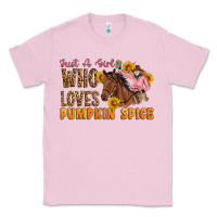 Bubblegum Pink Just A Girl Who Loves Pumpkin Spice Cowgirl Classic Tee - Artiststas