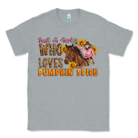 Heather Grey Just A Girl Who Loves Pumpkin Spice Cowgirl Classic Tee - Artiststas