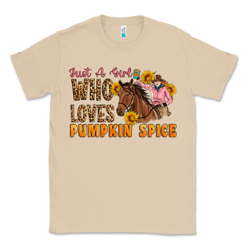 Just A Girl Who Loves Pumpkin Spice Cowgirl Classic Tee by Artiststas | Teevron