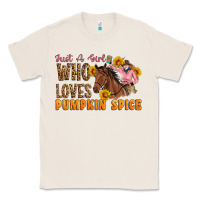 Natural Just A Girl Who Loves Pumpkin Spice Cowgirl Classic Tee - Artiststas