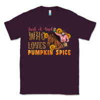Plum Just A Girl Who Loves Pumpkin Spice Cowgirl Classic Tee - Artiststas