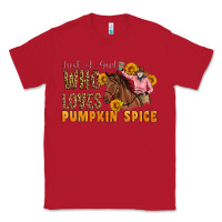 Red Just A Girl Who Loves Pumpkin Spice Cowgirl Classic Tee - Artiststas