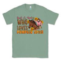 Sage Just A Girl Who Loves Pumpkin Spice Cowgirl Classic Tee - Artiststas