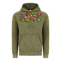 Vintage Olive mardi gras love Vintage Hoodie - OliviaCreatesArt