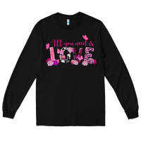 Black All you need is love Valentine's Day Long Sleeve Tee - FaDigitalArtStudio