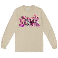 Mushroom All you need is love Valentine's Day Long Sleeve Tee - FaDigitalArtStudio