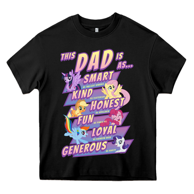 My Little Pony Father's Day Group Shot This Dad Is Heavy Core Tee by longCreatives | Teevron