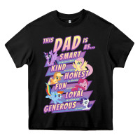 Black My Little Pony Father's Day Group Shot This Dad Is Heavy Core Tee - longCreatives