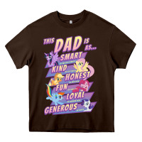 Chocolate Brown My Little Pony Father's Day Group Shot This Dad Is Heavy Core Tee - longCreatives