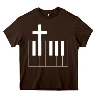 Chocolate Brown Church Organist Heavy Core Tee - longCreatives