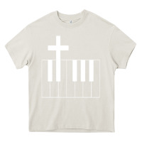 Cream Church Organist Heavy Core Tee - longCreatives
