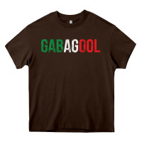 Chocolate Brown Gabagool New Jersey Italian Flag Food Sicilian Cap Heavy Core Tee - longCreatives