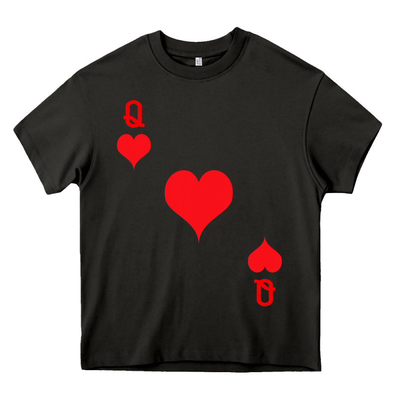 Queen Of Hearts  Playing Card   Halloween Costume Heavy Core Tee by longCreatives | Teevron