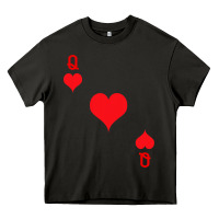 Asphalt Queen Of Hearts  Playing Card   Halloween Costume Heavy Core Tee - longCreatives