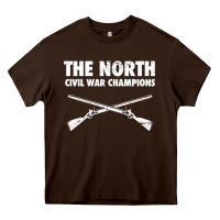 Chocolate Brown History - American Civil War North Union Heavy Core Tee - longCreatives