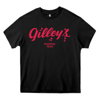 Black GILLEY S BAR URBAN COWBOY GILLEYS TEXAS Heavy Core Tee - longCreatives