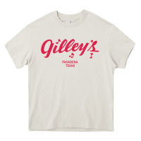 Cream GILLEY S BAR URBAN COWBOY GILLEYS TEXAS Heavy Core Tee - longCreatives