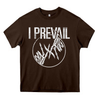 Chocolate Brown I Prevail  Skeleton Hands  Official Merchandise Premium Heavy Core Tee - longCreatives