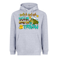 Heather Grey splish splash your opinion is trash Heavyweight Hoodie - AdoDesignShop