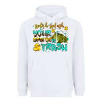 White splish splash your opinion is trash Heavyweight Hoodie - AdoDesignShop