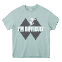 Arona I'm Difficult Double Black Diamond Skiing Heavy Core Tee - longCreatives