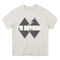 Cream I'm Difficult Double Black Diamond Skiing Heavy Core Tee - longCreatives