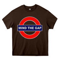 Chocolate Brown Mind The Gap Heavy Core Tee - longCreatives