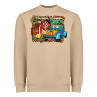 Farm Life Fall Barn And Truck Heavyweight Sweatshirt | Teevron