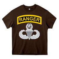 Chocolate Brown Ranger and Airborne Master Heavy Core Tee - longCreatives