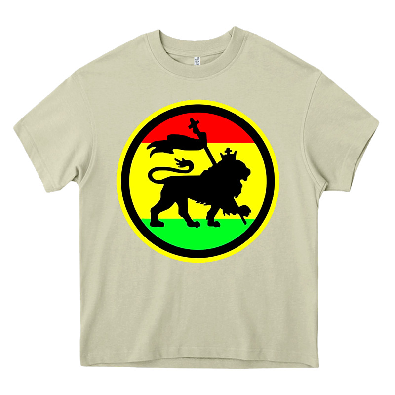 Rasta Lion Heavy Core Tee by longCreatives | Teevron
