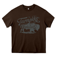 Chocolate Brown Turnpike Copy Heavy Core Tee - longCreatives