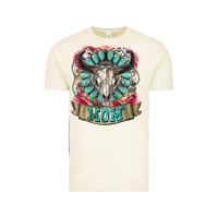 Vintage Arctic Mom Bull Skull Mother's Day Vintage Tee - CowGirlArtShop