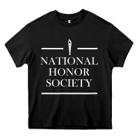 Black National Honor Society Torch Heavy Core Tee - longCreatives