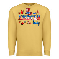 Antique Gold all american boy Premium Sweatshirt - AdoDesignShop
