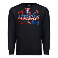 Black all american boy Premium Sweatshirt - AdoDesignShop