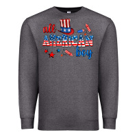 Charcoal Heather all american boy Premium Sweatshirt - AdoDesignShop