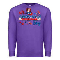 Purple all american boy Premium Sweatshirt - AdoDesignShop