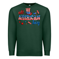 Sports Green all american boy Premium Sweatshirt - AdoDesignShop