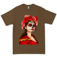 Cacao Sugar skull girl Premium Tee - NancyCooperArtShop