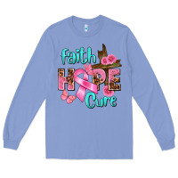 Colony Blue Faith hope cure Breast Cancer Long Sleeve Tee - FaDigitalArtStudio